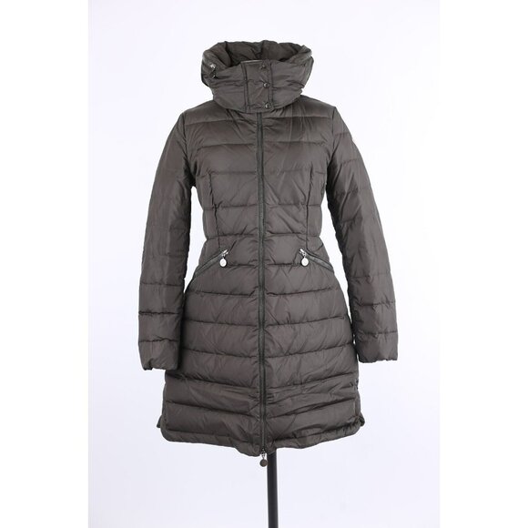 long puffer coat moncler hooded jacket women's